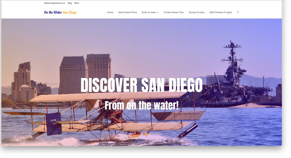 On the Water SD: Checkout Our New Website